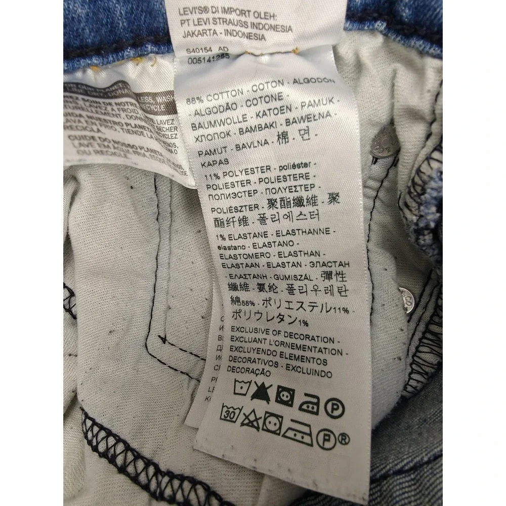 Levi's 514 Jeans Mens 33x32 Blue Medium Wash Regular Straight Stretch Denim
